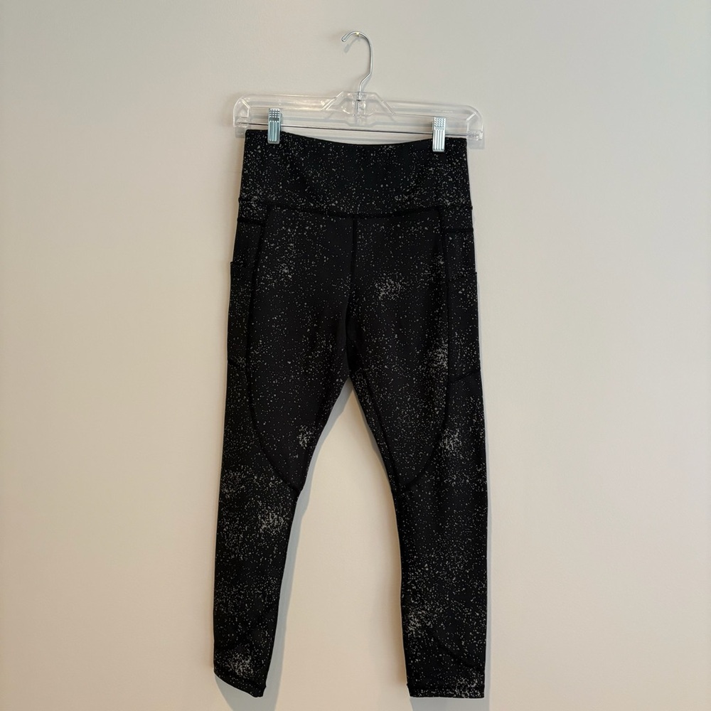 ZYIA Black Sparkle Compression Leggings